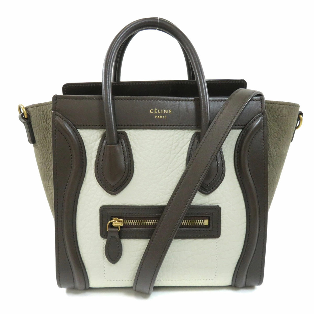 Celine Luggage Leather 2way Handbag Calfskin - Picture 11 of 11